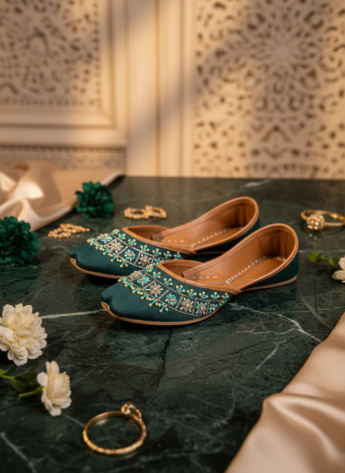Mayuri - Teal Khussa