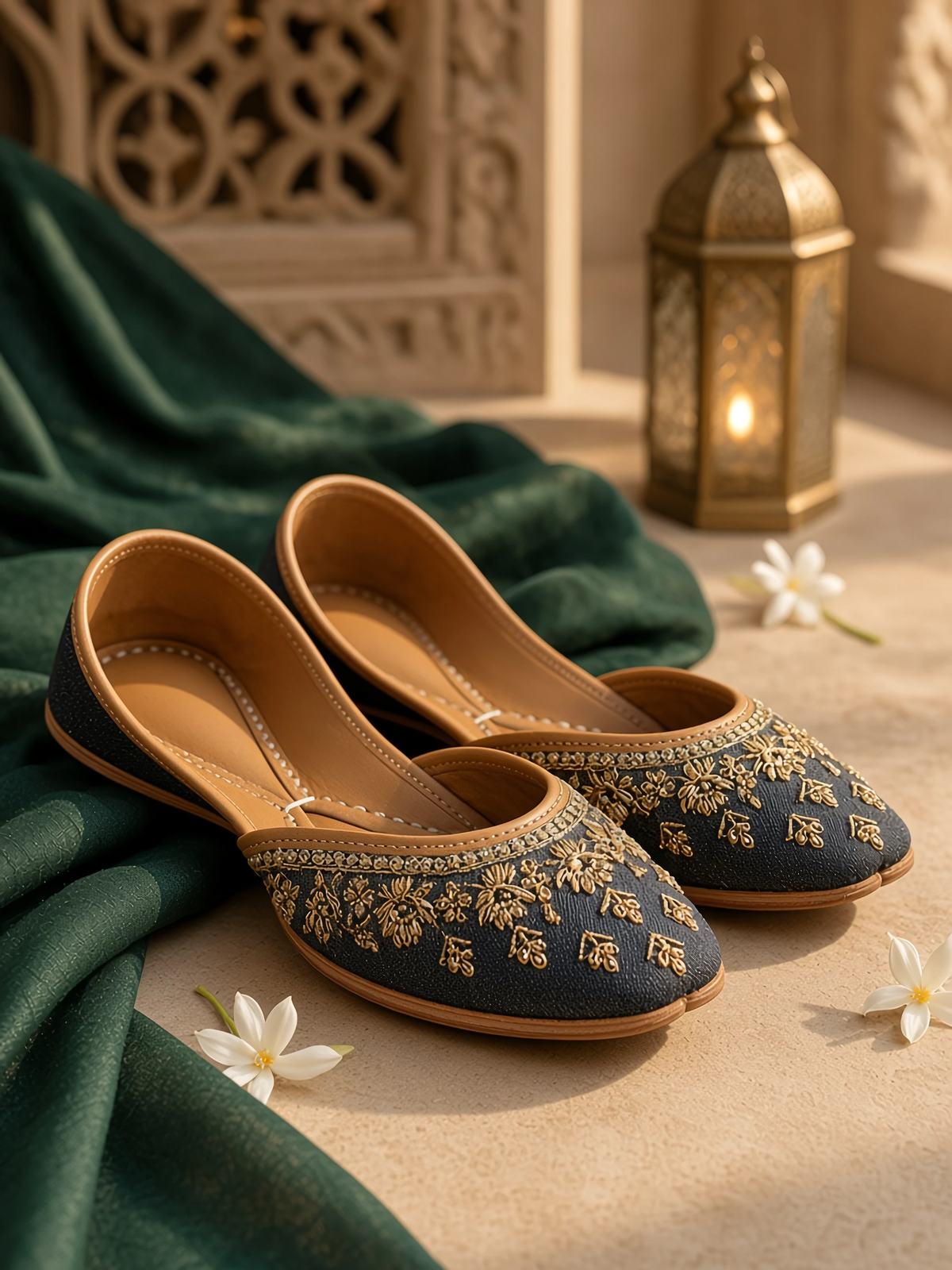 Shab-e-Zar - Black Khussa