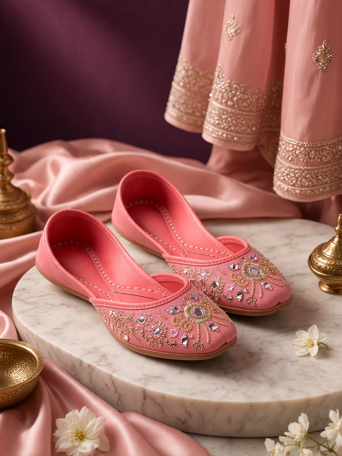 GulSafar - Pink Khussa