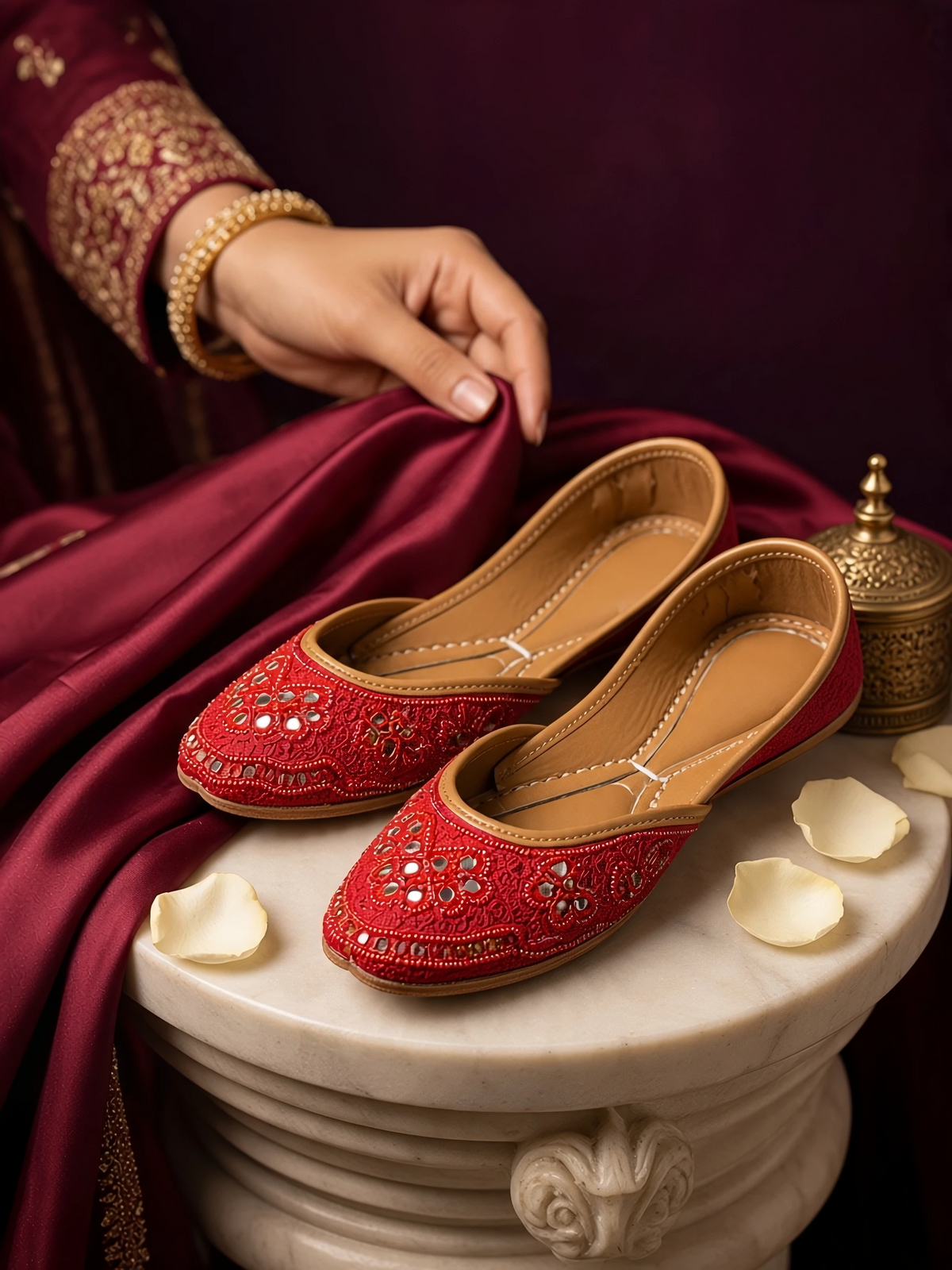Rose - Red Khussa