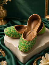 Priya - Green Khussa