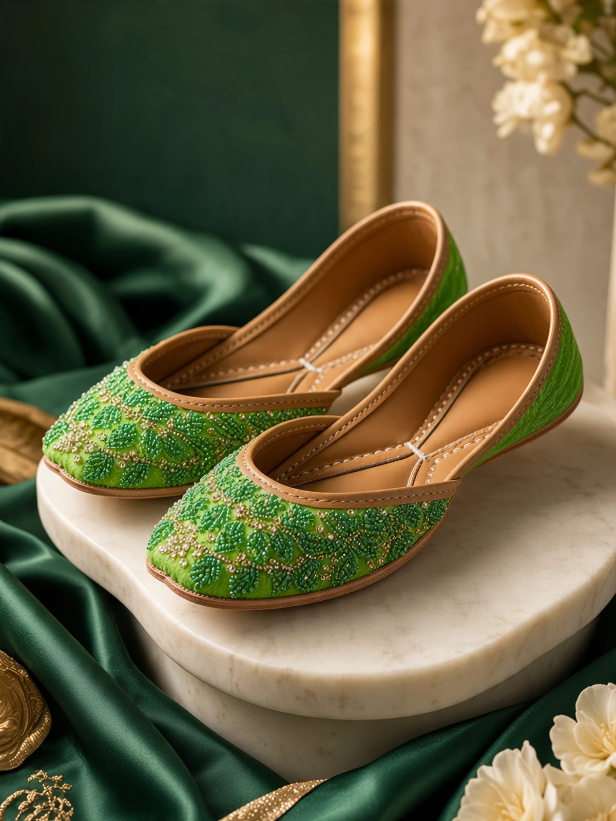 Priya - Green Khussa
