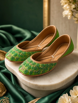 Priya - Green Khussa