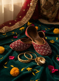 Henna - Red Velvet Khussa