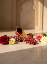 Henna - Red Velvet Khussa