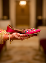 Aaina - Rose Pink Khussa