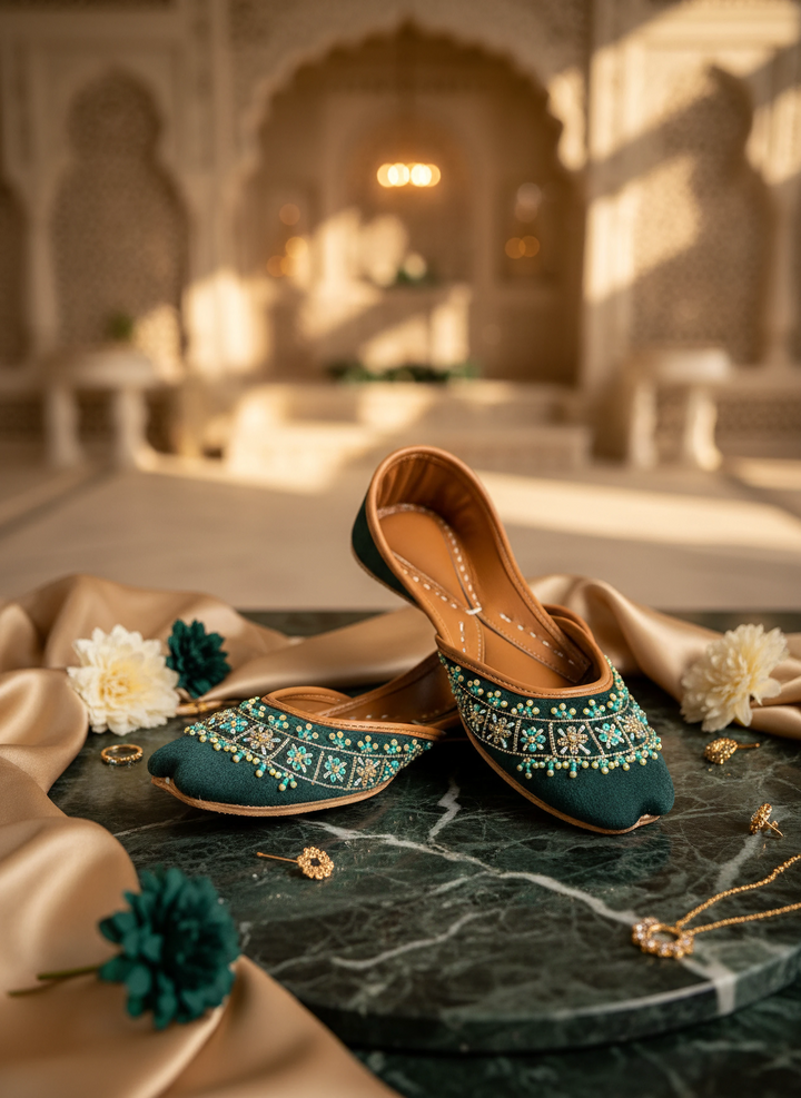 Mayuri - Teal Khussa