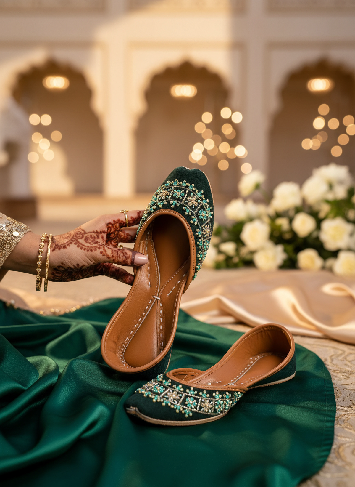Mayuri - Teal Khussa