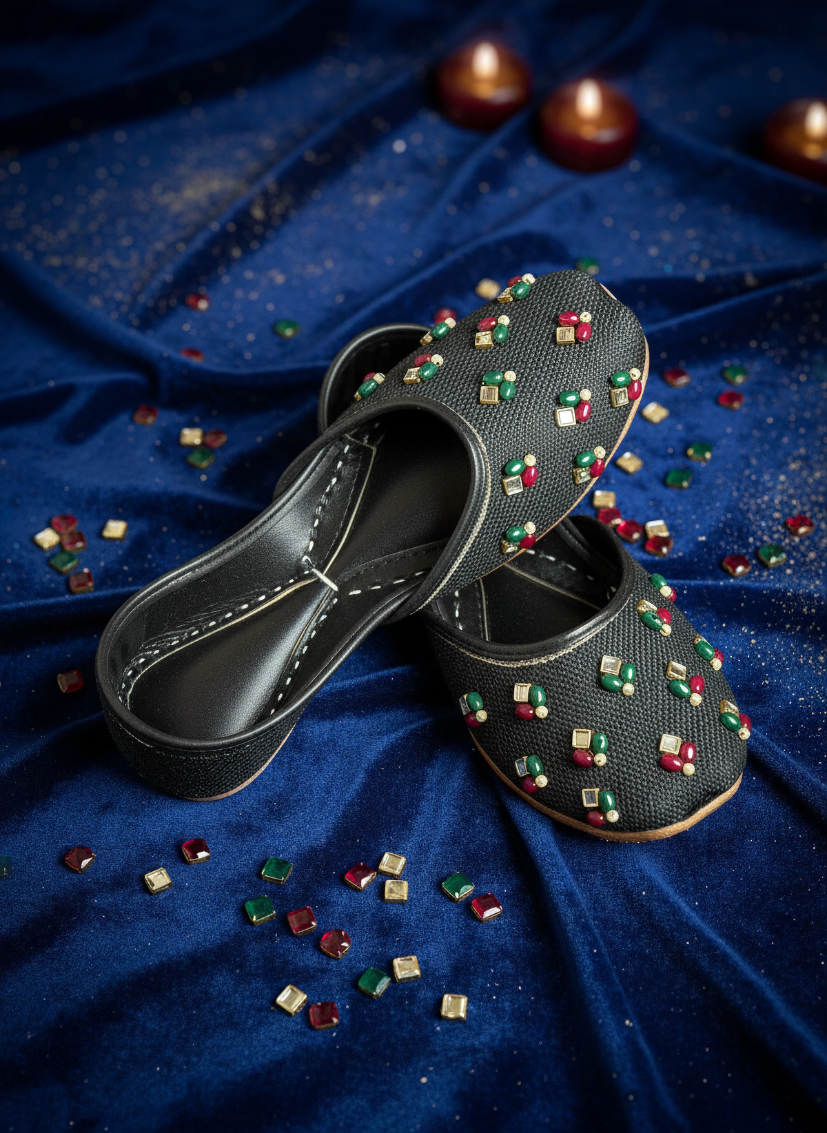 Sitara-e-Shab - Black Khussa
