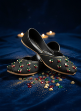 Sitara-e-Shab - Black Khussa