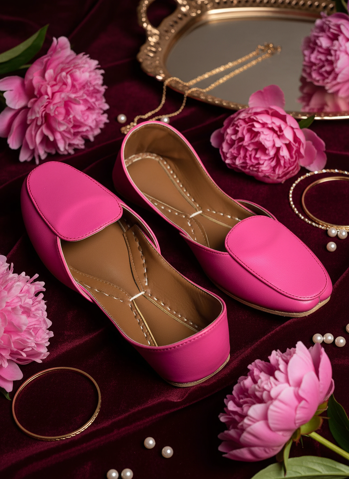 Lali - Hot Pink Khussa