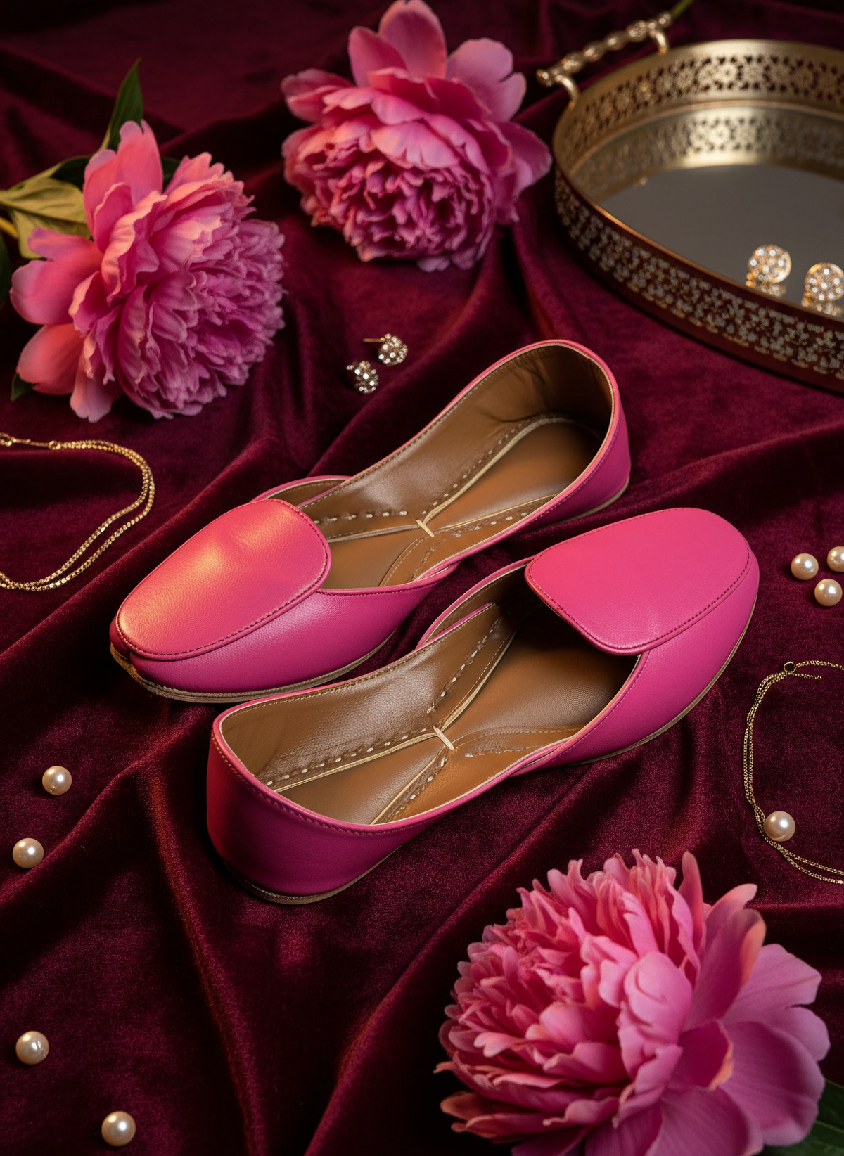 Lali - Hot Pink Khussa