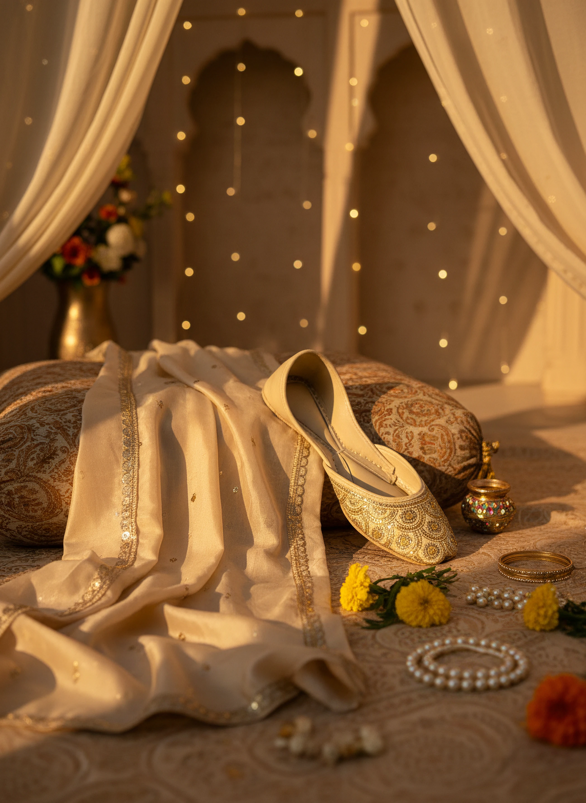 Mehar - Beige Khussa