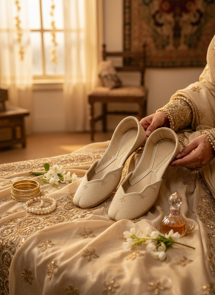 Roshini - Beige Khussa