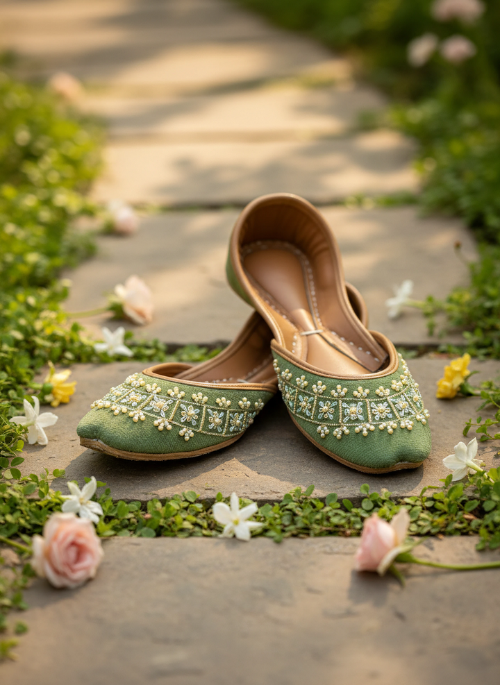 Bahar - Green Khussa
