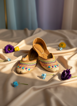 Rangoli - Beige Khussa