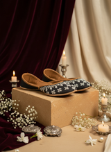 Chand Sitara - Black Khussa