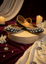 Chand Sitara - Black Khussa