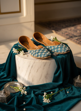 Saaz - Teal Blue Khussa