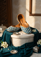 Saaz - Teal Blue Khussa
