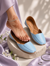 Ayla - Sky Blue Khussa