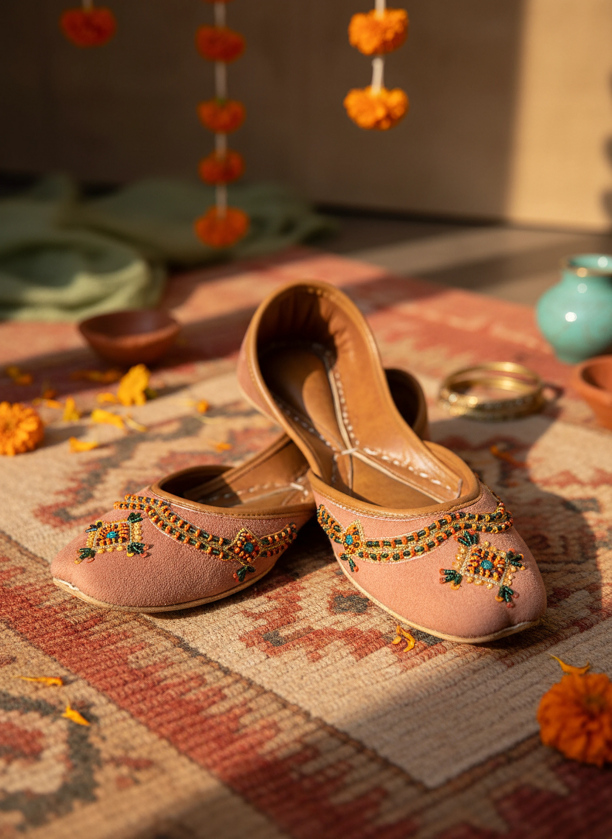 Gulabi - Peach Khussa