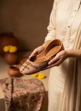 Gulabi - Peach Khussa