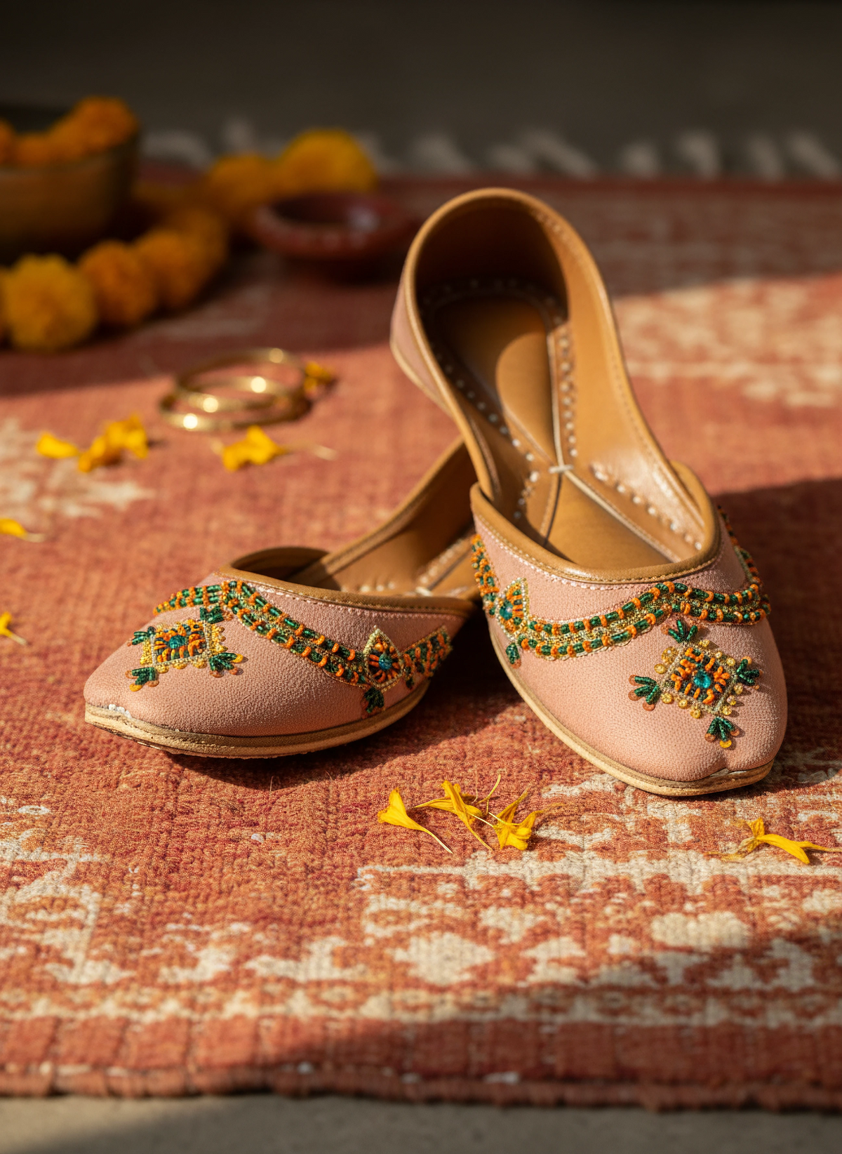Gulabi - Peach Khussa