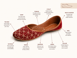 Henna - Red Velvet Khussa